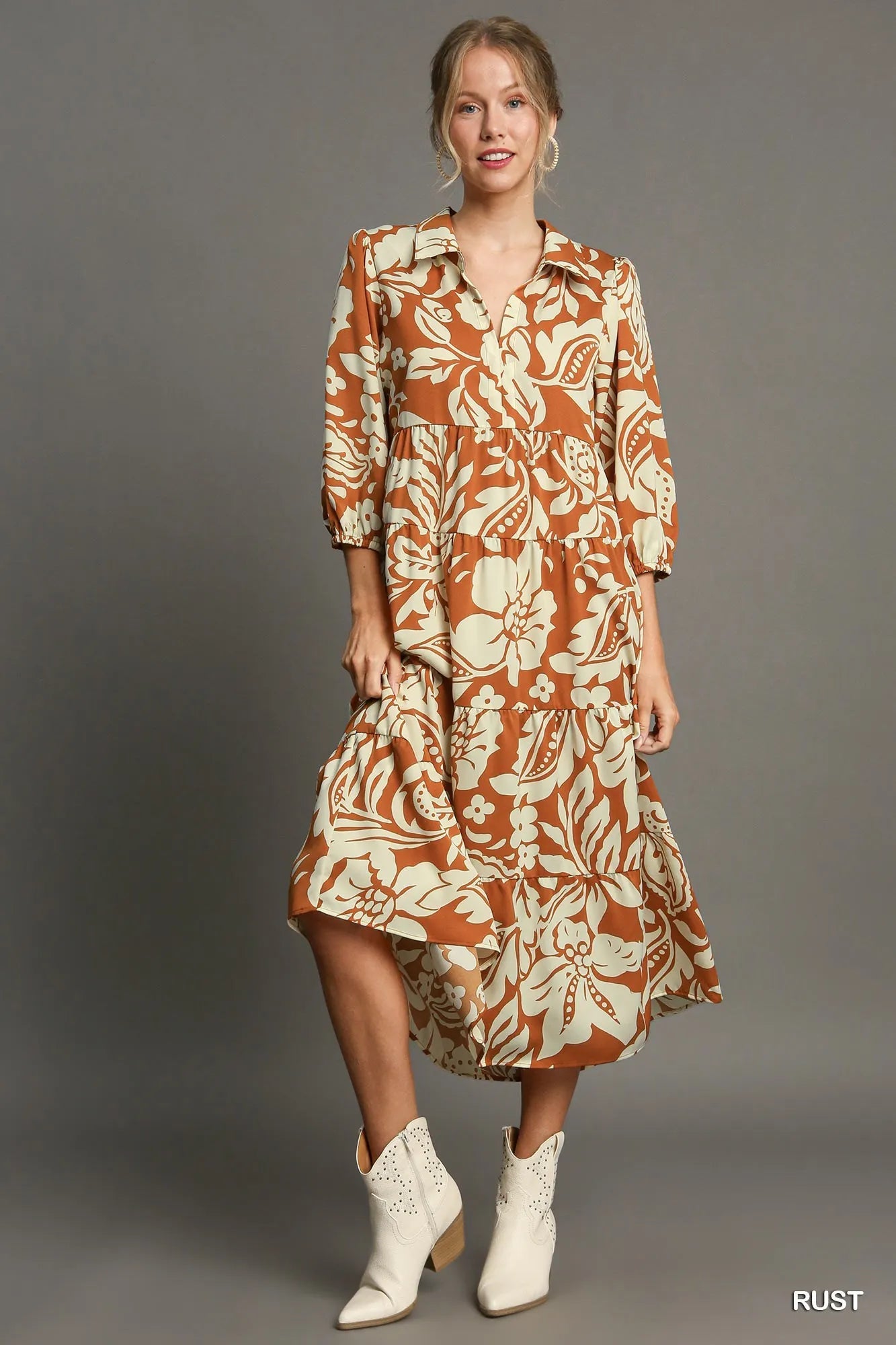 Midi Shirt Dress - The Nicole - Tayan Dress Co.