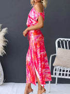 Shoulder Dress with Slit - The Nicole - Tayan Dress Co.