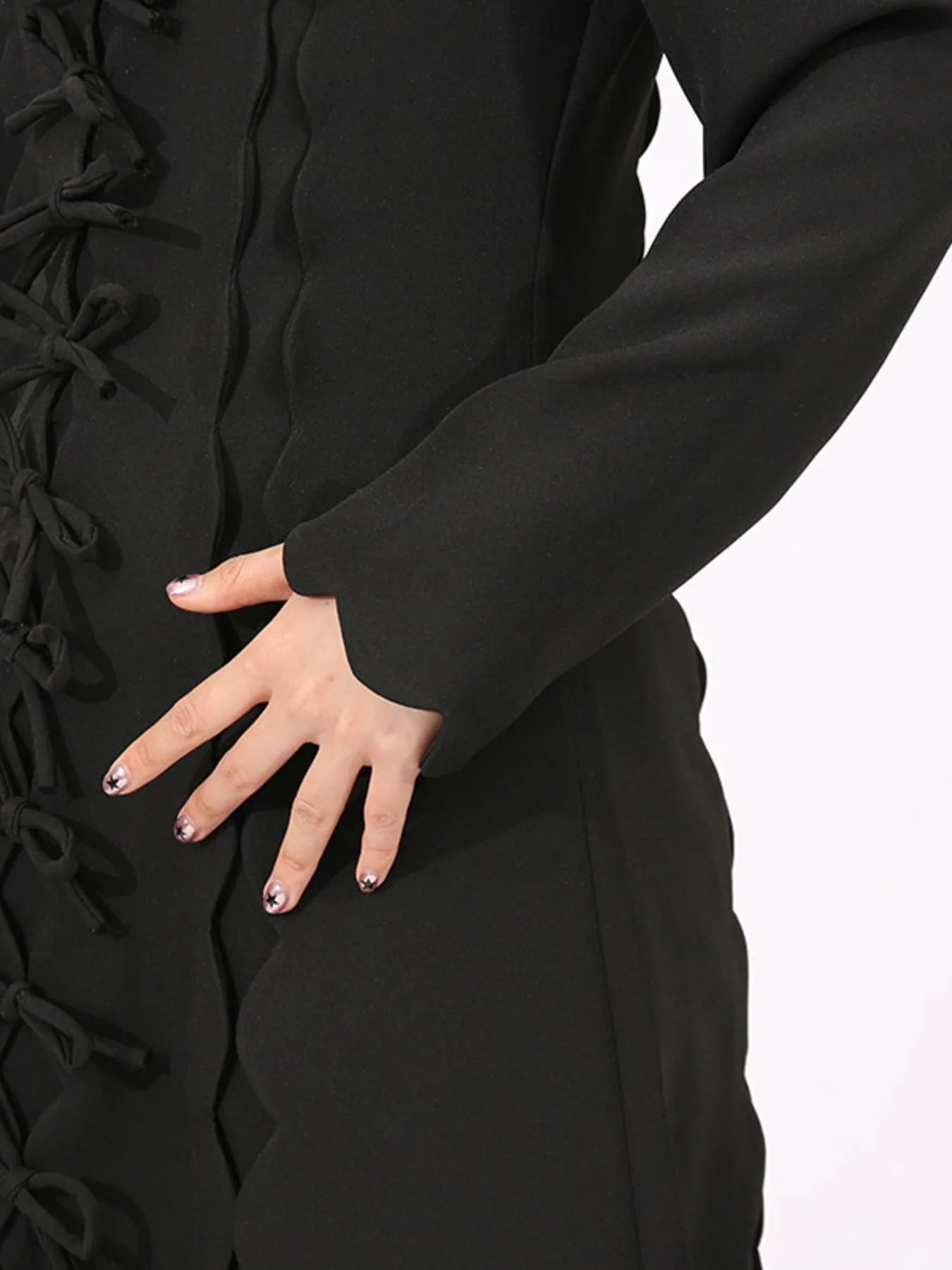 Long Sleeve Front Midi Dress - The Nicole - Tayan Dress Co.
