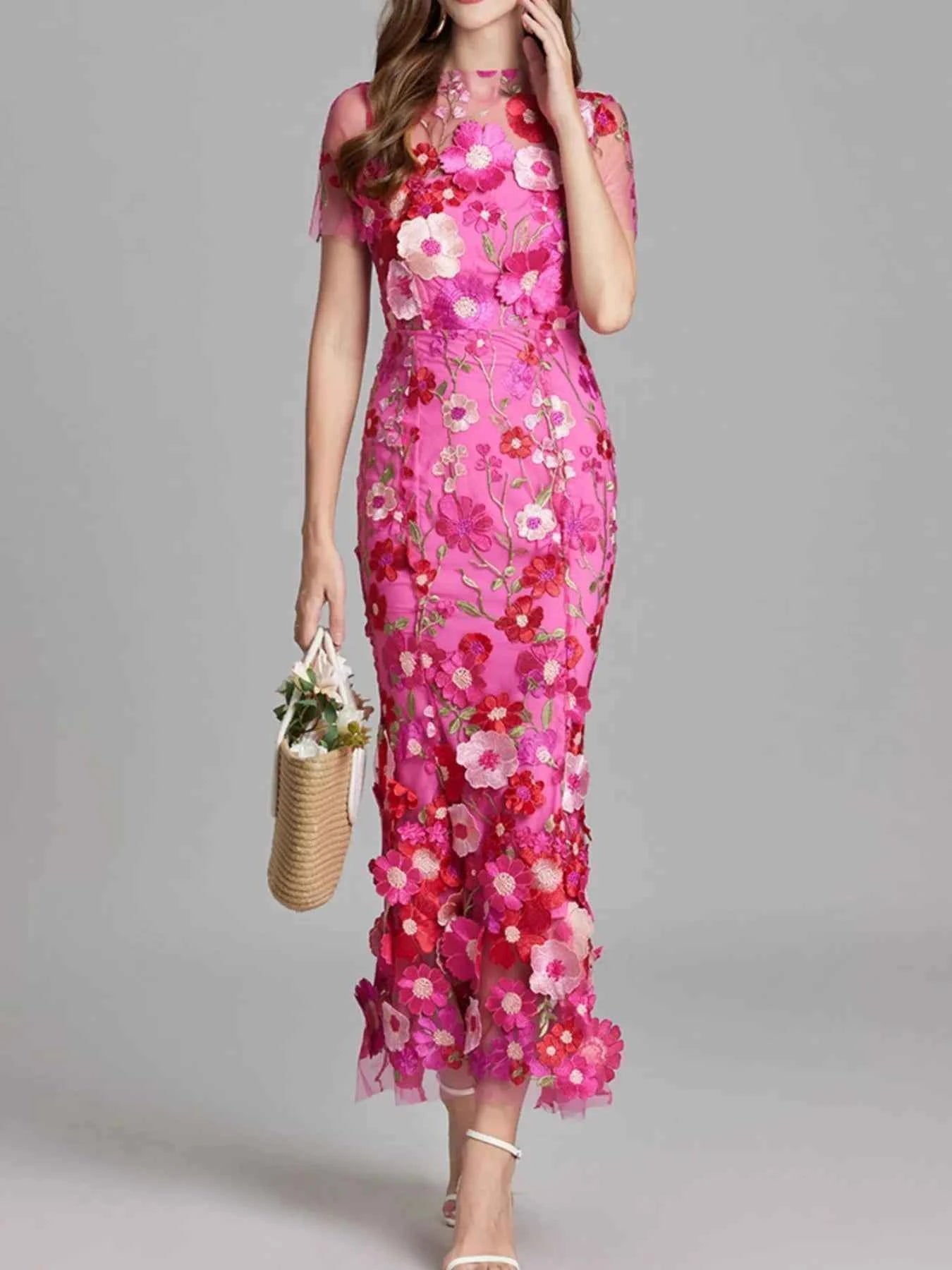 Floral Embroidered Dress