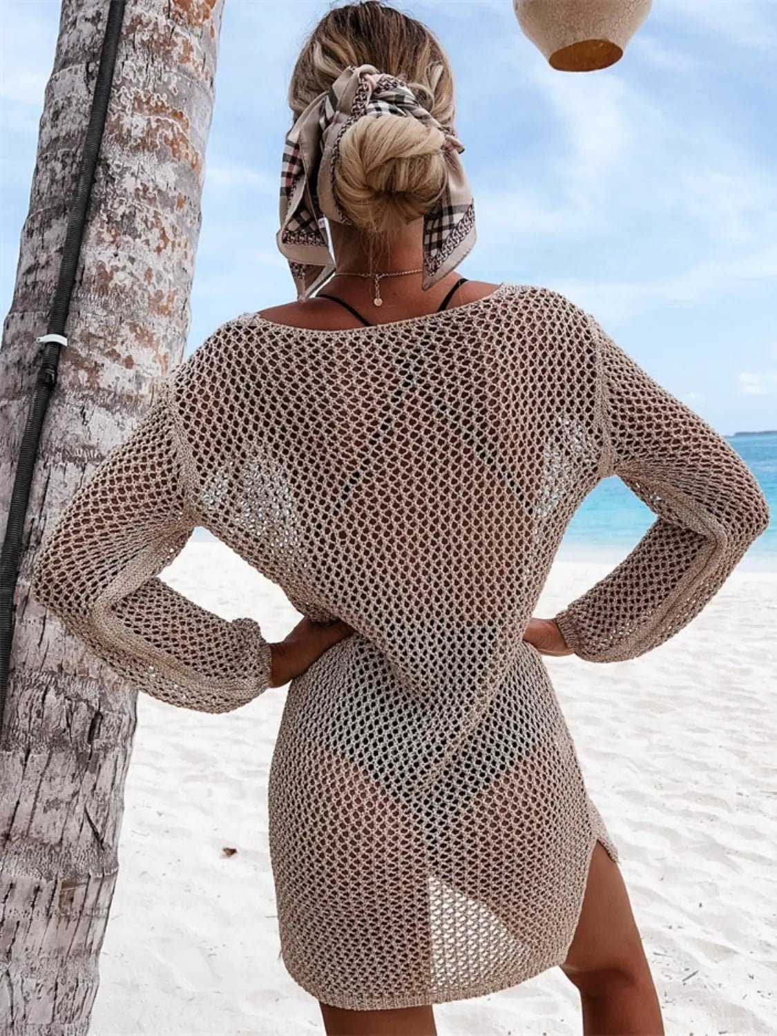 Long Sleeve Knit Cover Up - The Nicole - Tayan Dress Co.