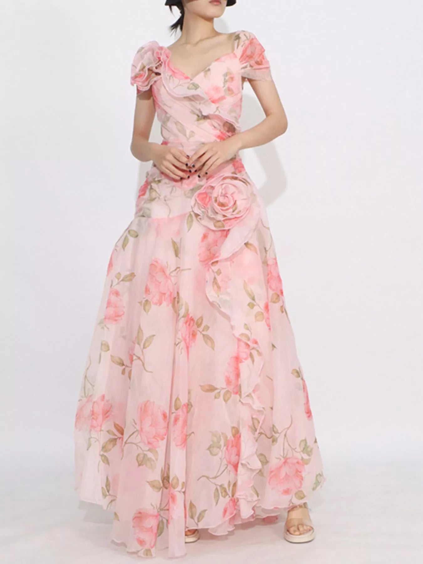 Short Sleeve Maxi Dress - The Nicole - Tayan Dress Co.