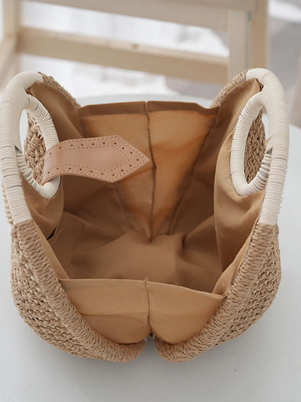 Braided Round Handbag - The Nicole - Tayan Dress Co.