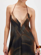 Halter Neck Maxi Dress - The Nicole - Tayan Dress Co.