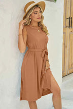 Round Neck Sleeveless Dress