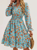 Long Sleeve Ruffle Dress - The Nicole - Tayan Dress Co.
