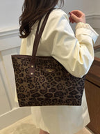 Leopard Tote Bag - The Nicole - Tayan Dress Co.