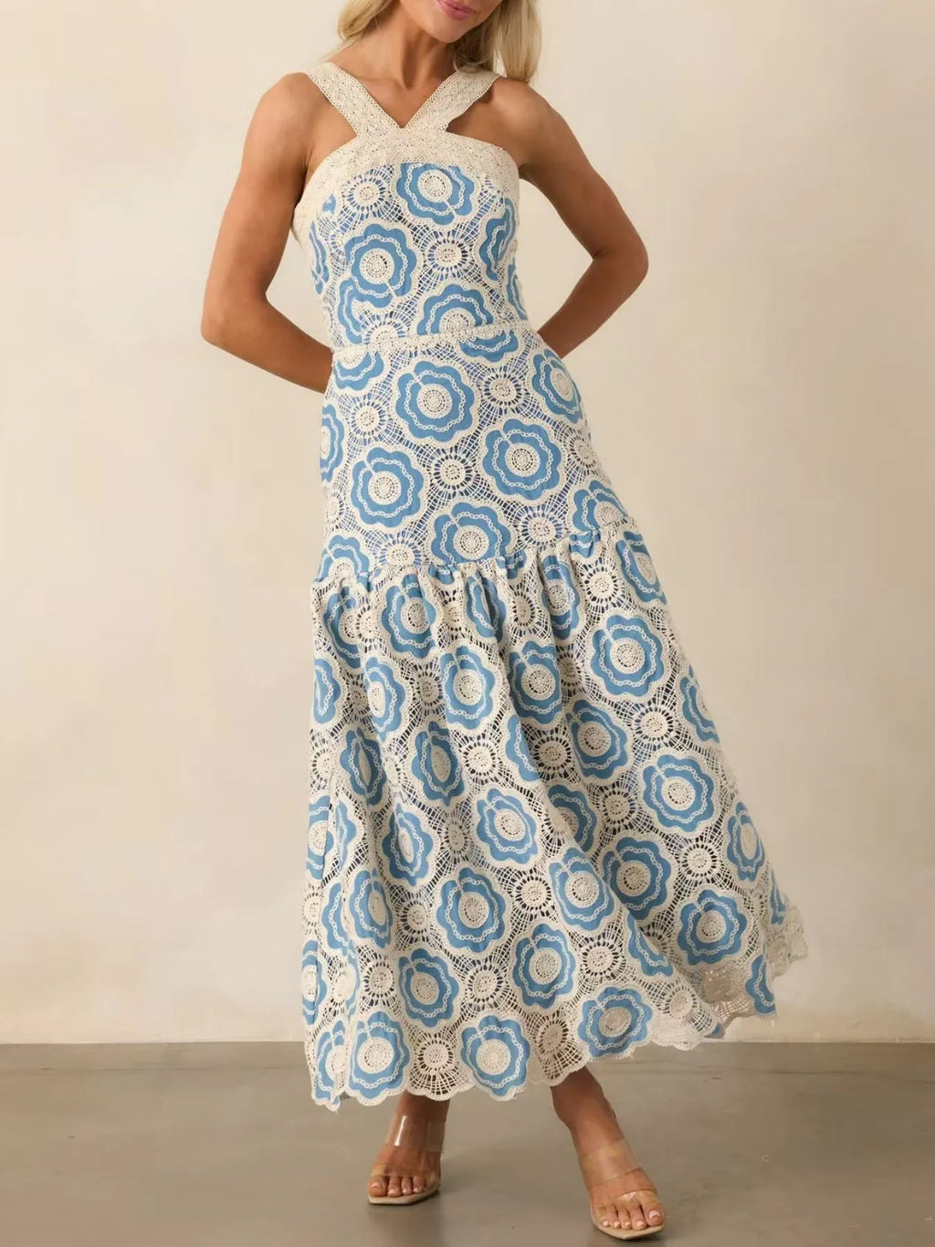 Sleeveless Midi Dress - The Nicole - Tayan Dress Co.