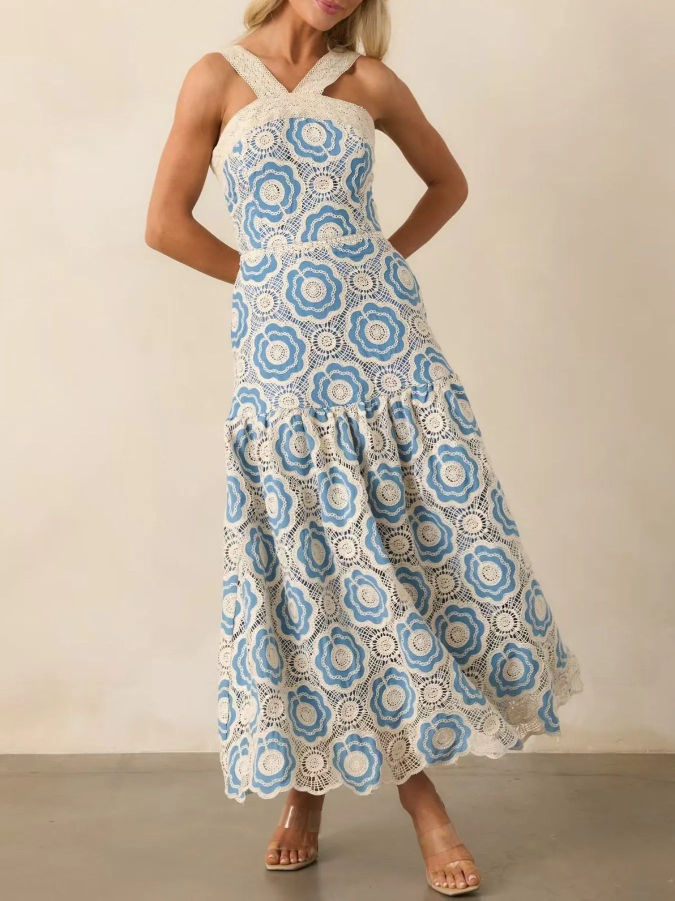 Sleeveless Midi Dress - The Nicole - Tayan Dress Co.