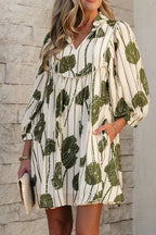 Tie Neck Sleeve Dress - The Nicole - Tayan Dress Co.