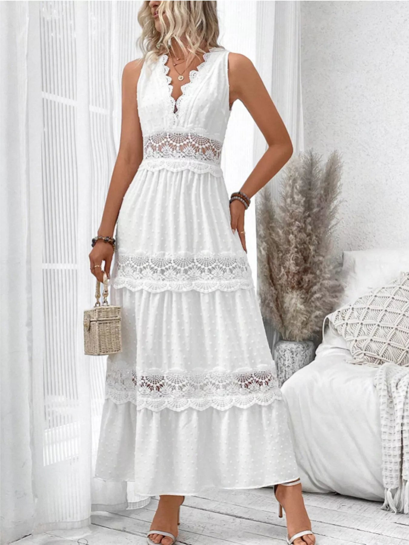 Sleeveless Tiered Dress - The Nicole - Tayan Dress Co.