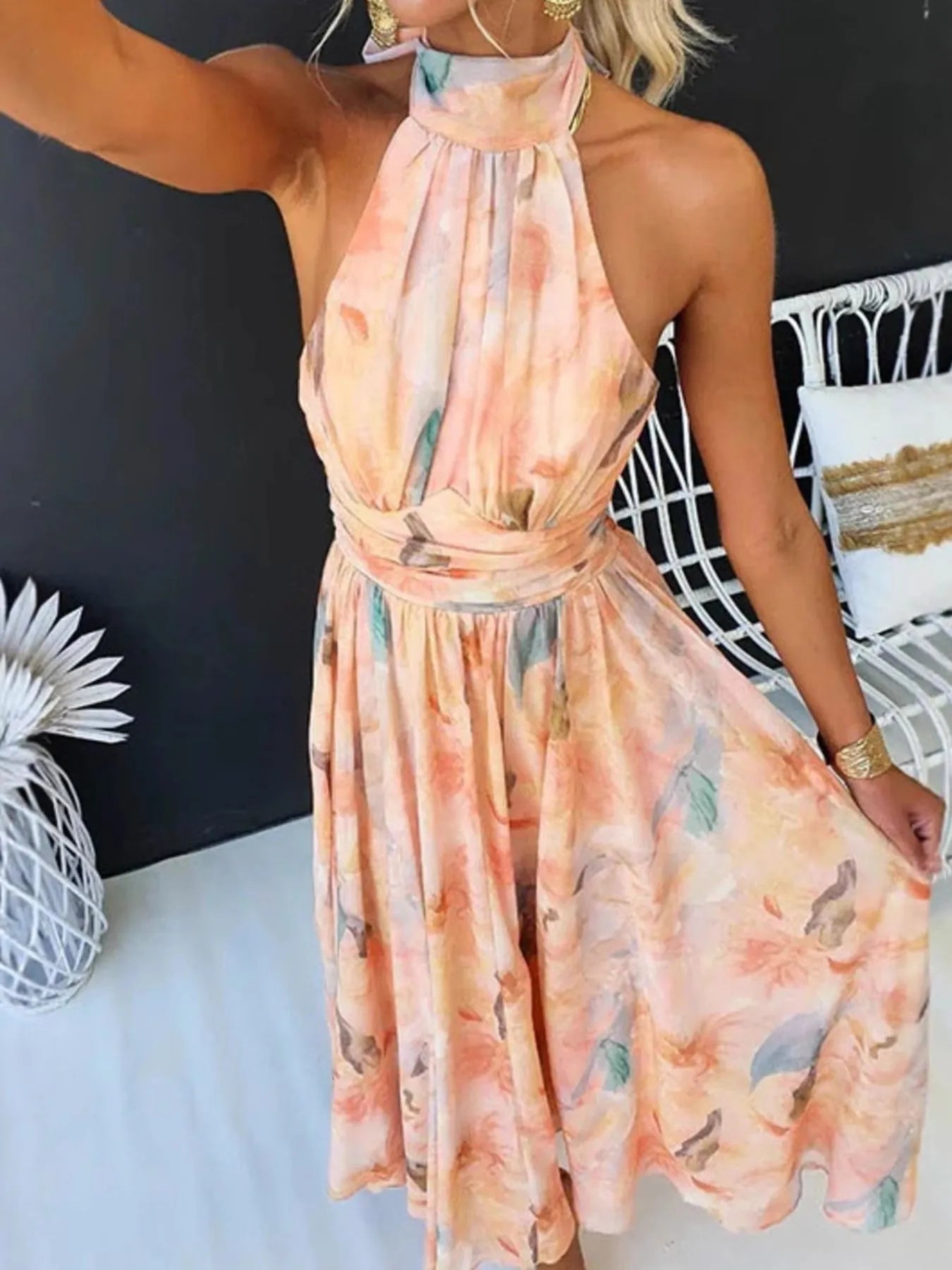 Halter Neck Backless Dress - The Nicole - Tayan Dress Co.