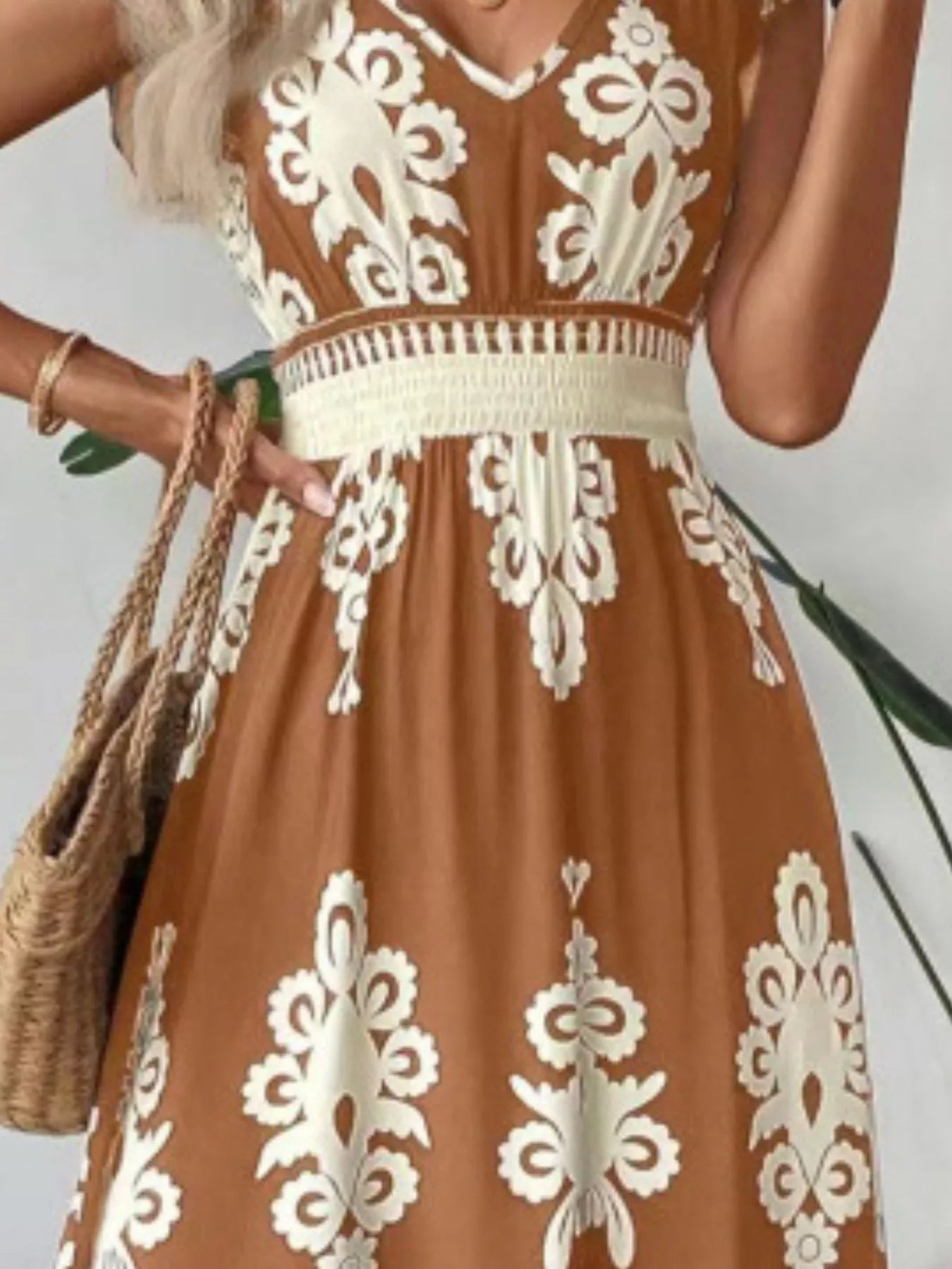 V - Neck Ruffled Sleeve Dress - The Nicole - Tayan Dress Co.