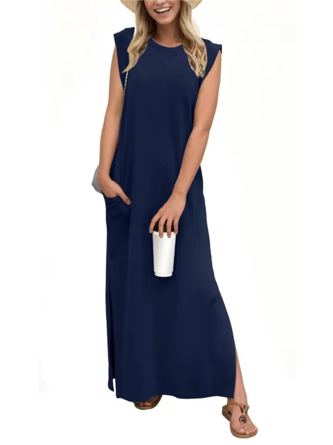 Sleeveless Maxi Tank Dress - The Nicole - Tayan Dress Co.