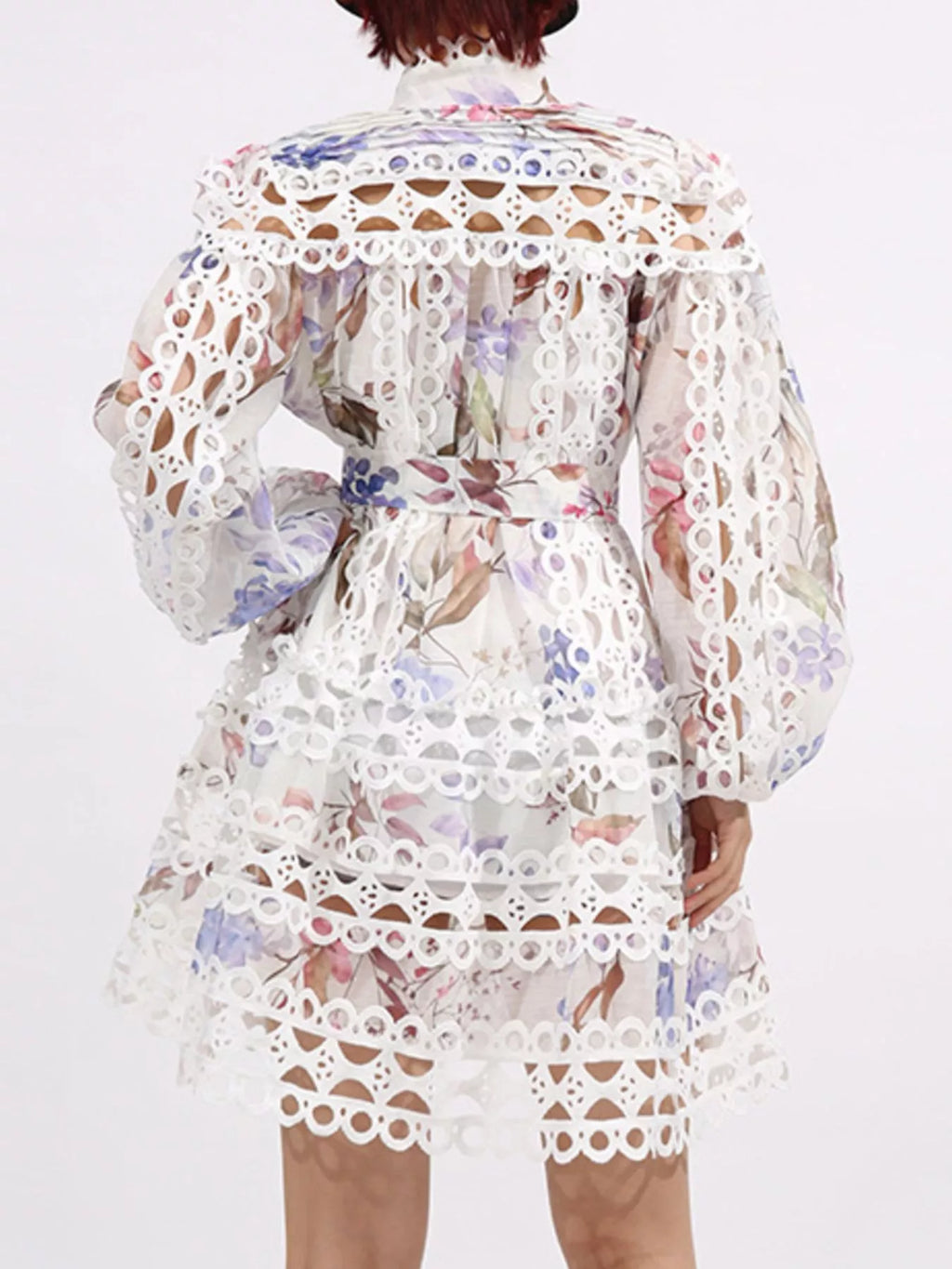 Mini Dress with Balloon Sleeves - The Nicole - Tayan Dress Co.