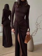 Turtleneck Long Sleeve Dress