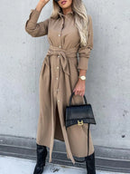Long Sleeve Shirt Dress - The Nicole - Tayan Dress Co.