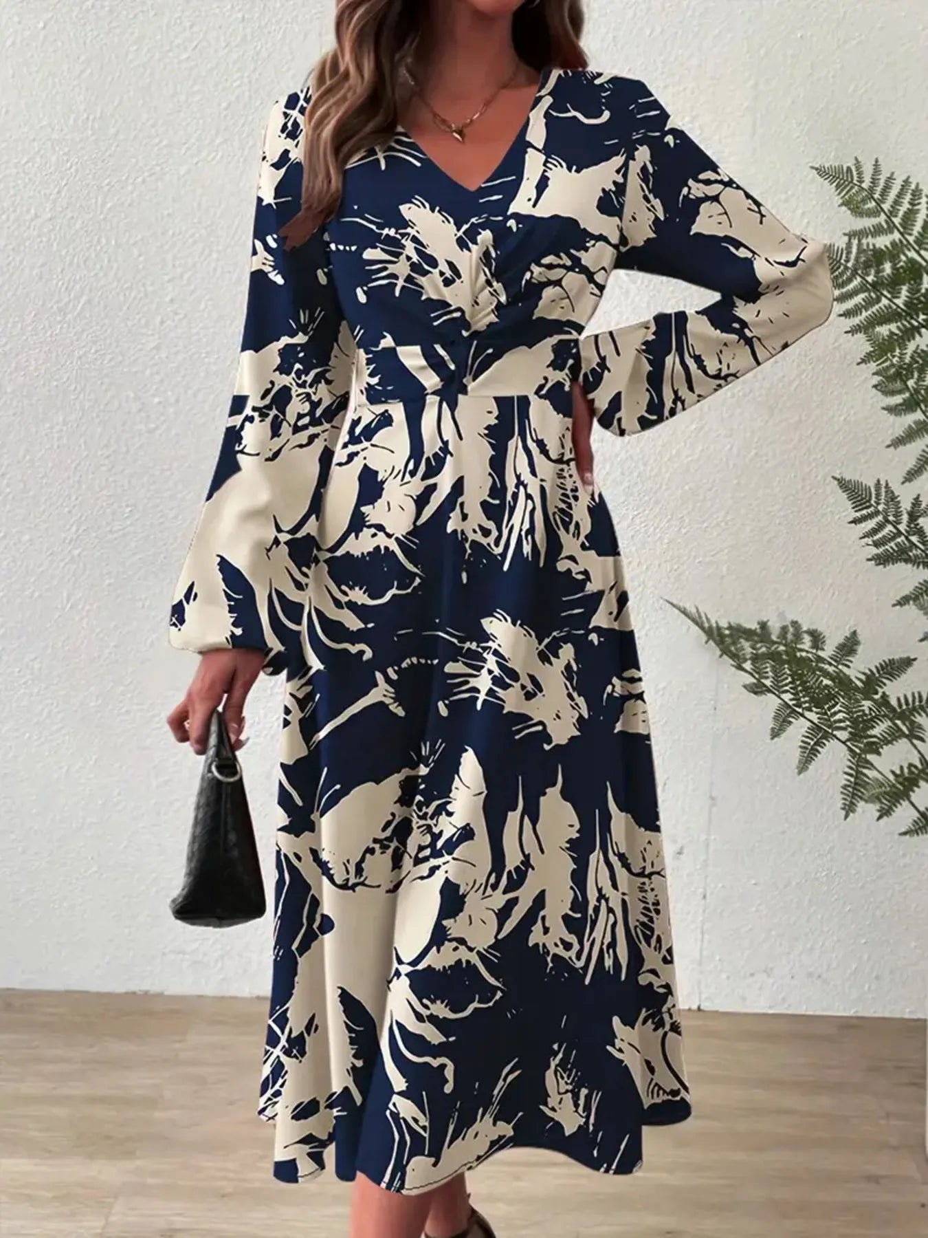 Long Sleeve Midi Dress - The Nicole - Tayan Dress Co.