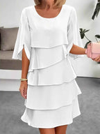 Ruffled Layered Sleeve Dress