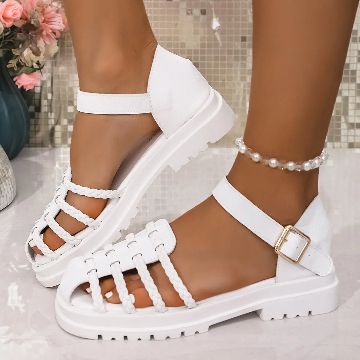 Ankle Strap Sandals - The Nicole - Tayan Dress Co.