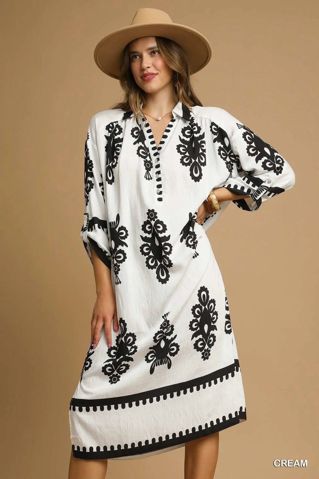 Abstract Print Dress - The Nicole - Tayan Dress Co.