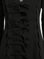 Long Sleeve Front Midi Dress - The Nicole - Tayan Dress Co.