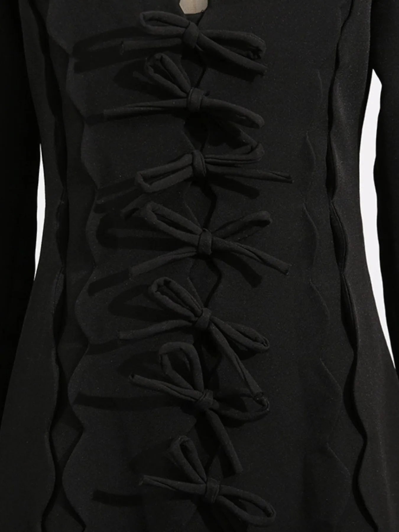 Long Sleeve Front Midi Dress - The Nicole - Tayan Dress Co.