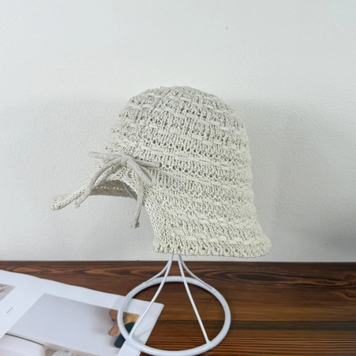 Crochet Hat with Drawstring - The Nicole - Tayan Dress Co.