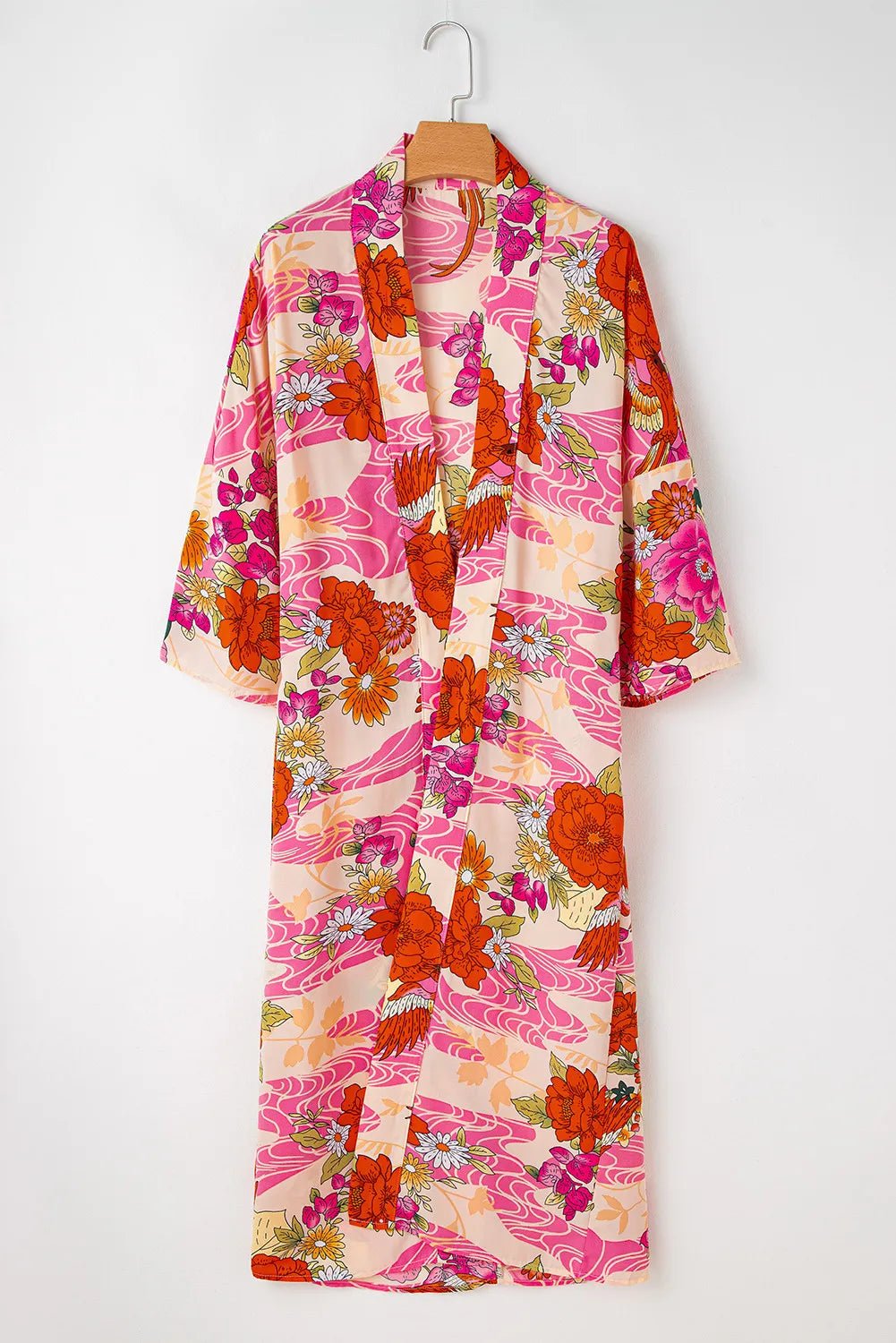 Printed Open Front Cover Up - TNT Dress Co.