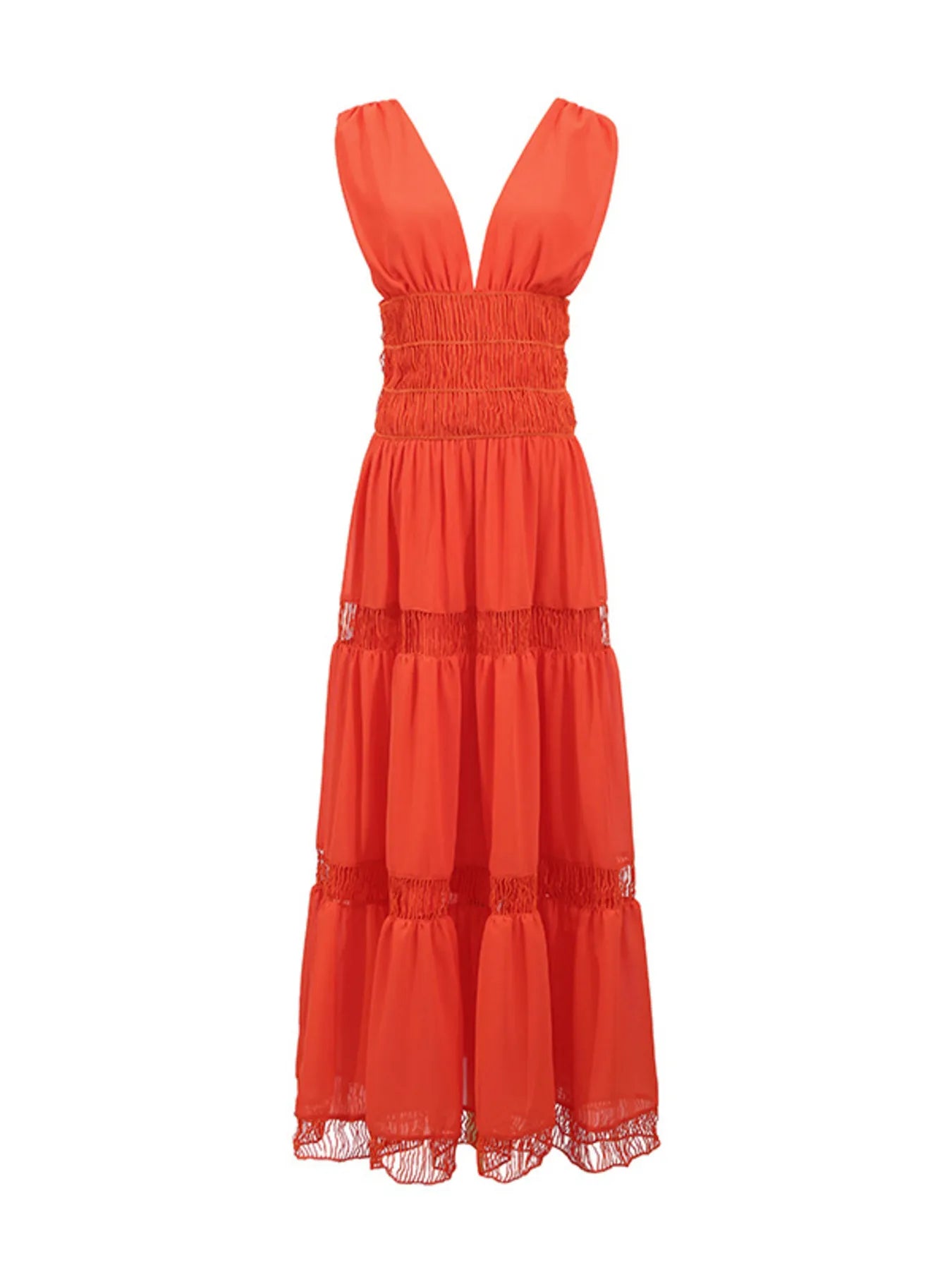 V - Neck Sleeveless Maxi Dress - The Nicole - Tayan Dress Co.