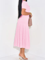 Knit Short Sleeve Dress - The Nicole - Tayan Dress Co.