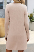 Striped Long Sleeve Mini Dress - TNT Dress Co.