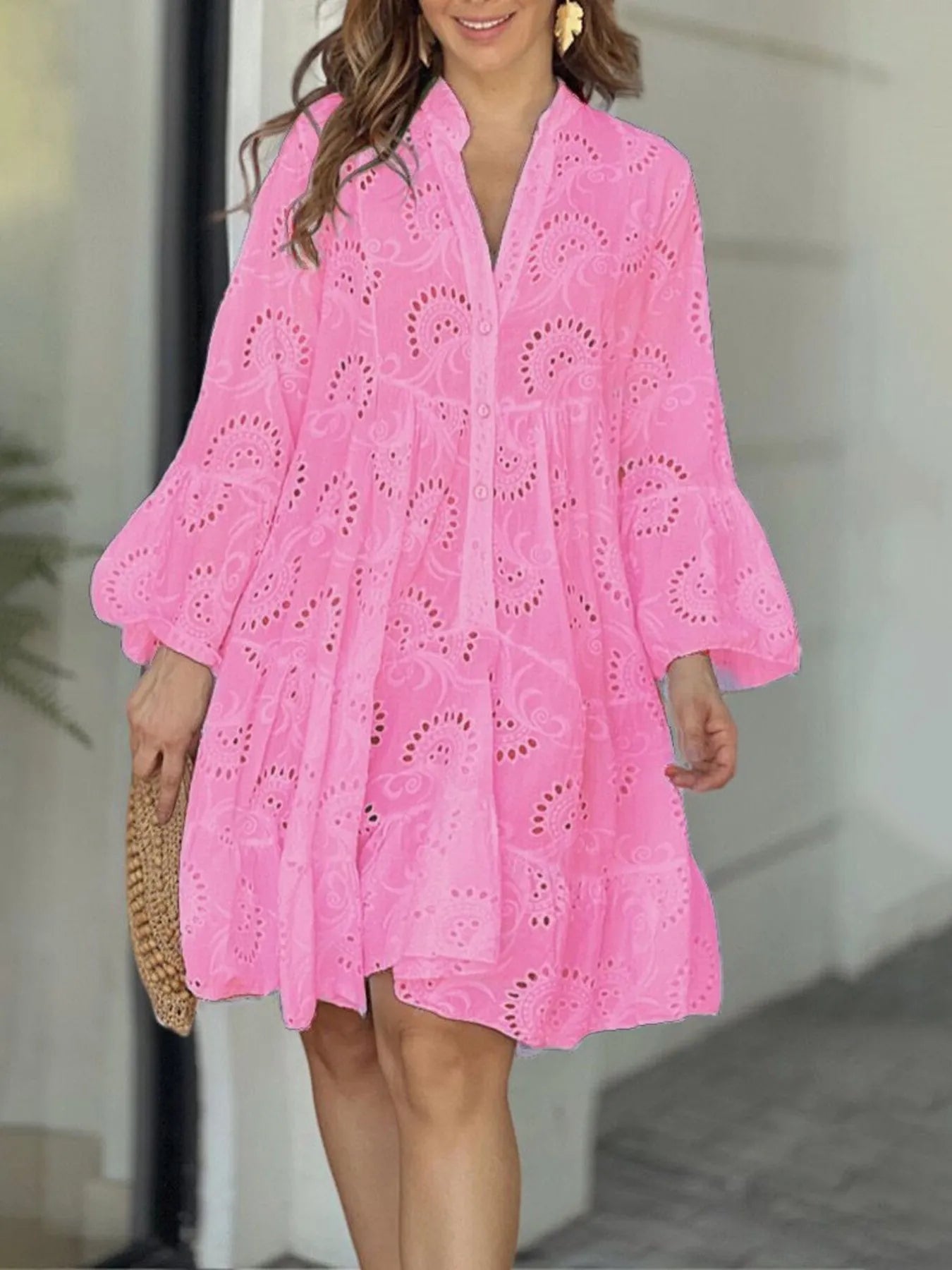 Ruffled Hem Dress - The Nicole - Tayan Dress Co.