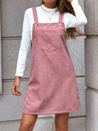 Corduroy Overall Mini Dress - The Nicole - Tayan Dress Co.