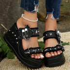 Open Toe Platform Sandals - The Nicole - Tayan Dress Co.