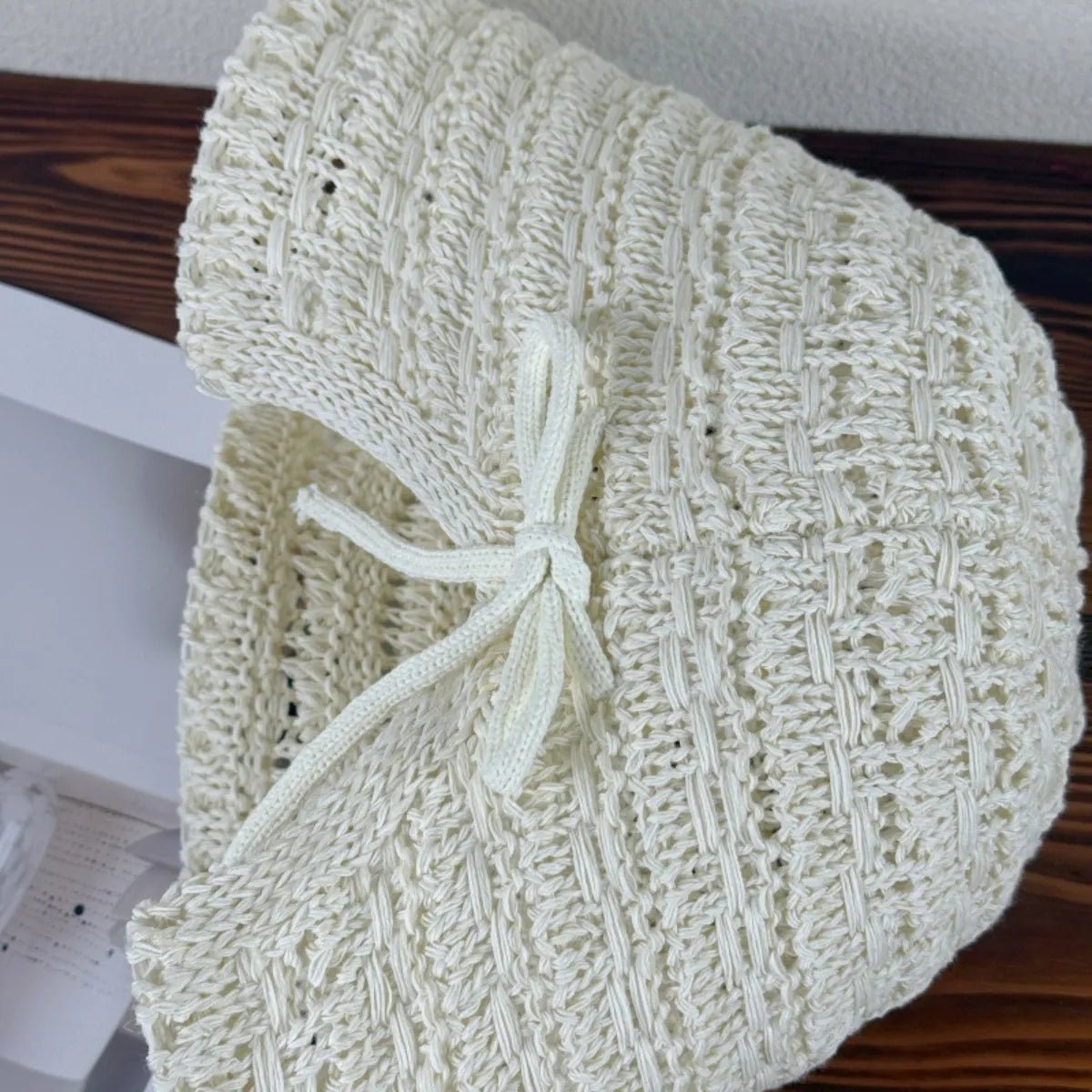 Crochet Hat with Drawstring - The Nicole - Tayan Dress Co.