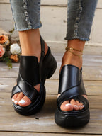 Platform Wedge Sandals - The Nicole - Tayan Dress Co.