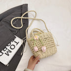 Woven Straw Crossbody Bag - The Nicole - Tayan Dress Co.