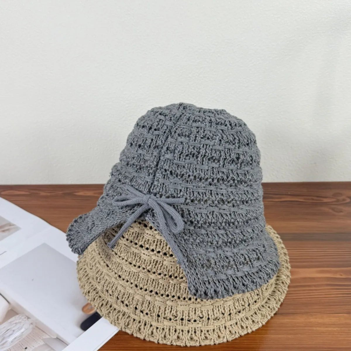 Crochet Hat with Drawstring - The Nicole - Tayan Dress Co.