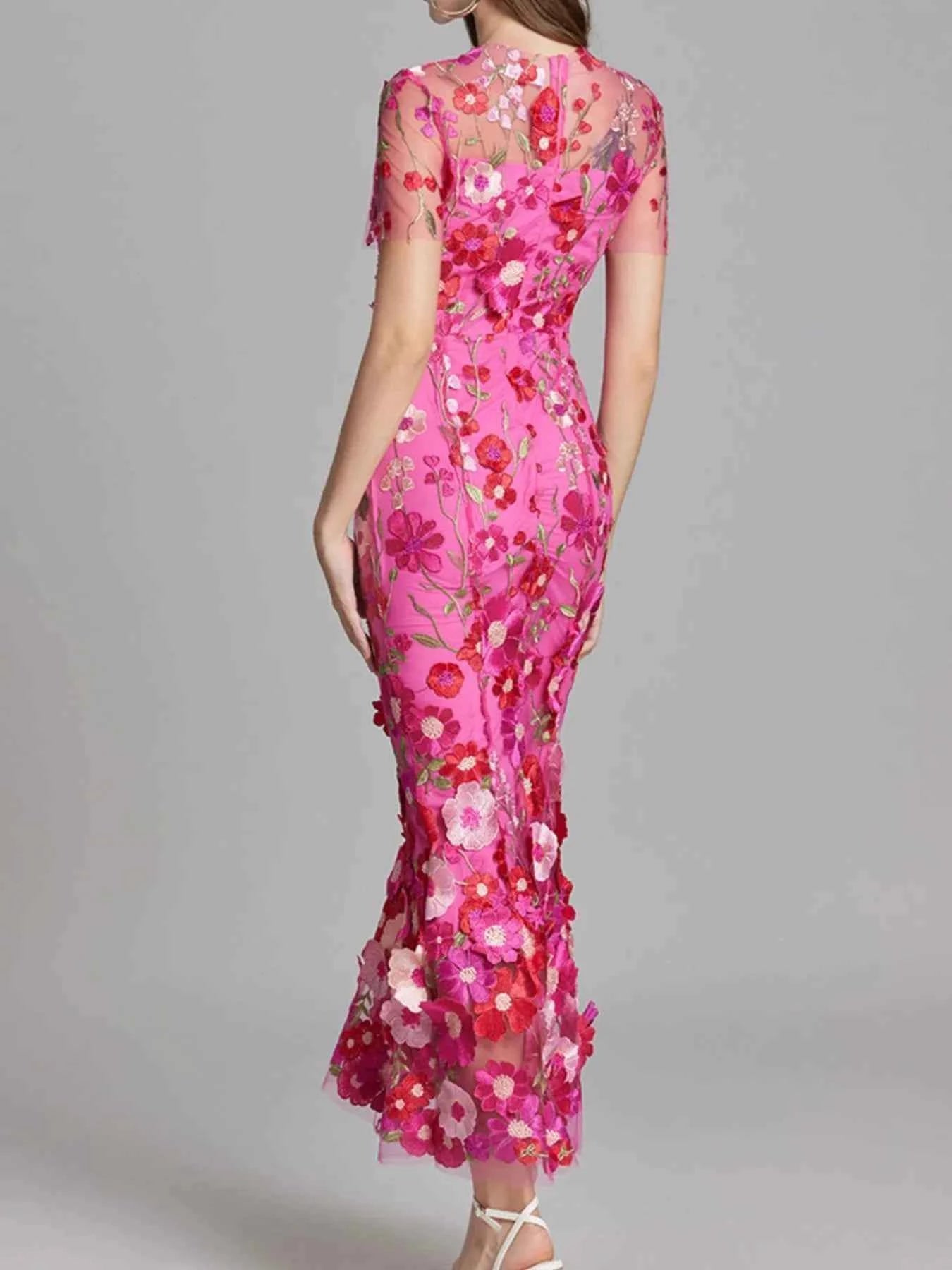 Floral Embroidered Dress