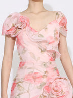 Short Sleeve Maxi Dress - The Nicole - Tayan Dress Co.