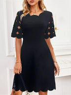 Cutout Half Sleeve Dress - The Nicole - Tayan Dress Co.