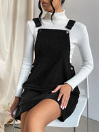 Square Neck Overall Dress - The Nicole - Tayan Dress Co.
