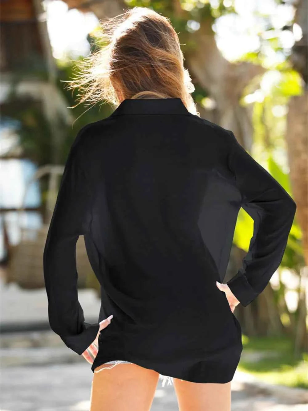 Dropped Shoulder Cover Up