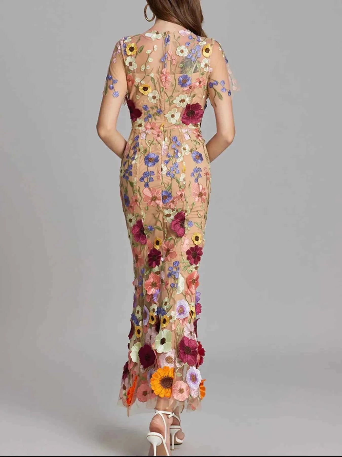 Floral Embroidered Dress