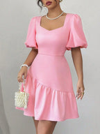 Ruffled Sleeve Mini Dress - The Nicole - Tayan Dress Co.