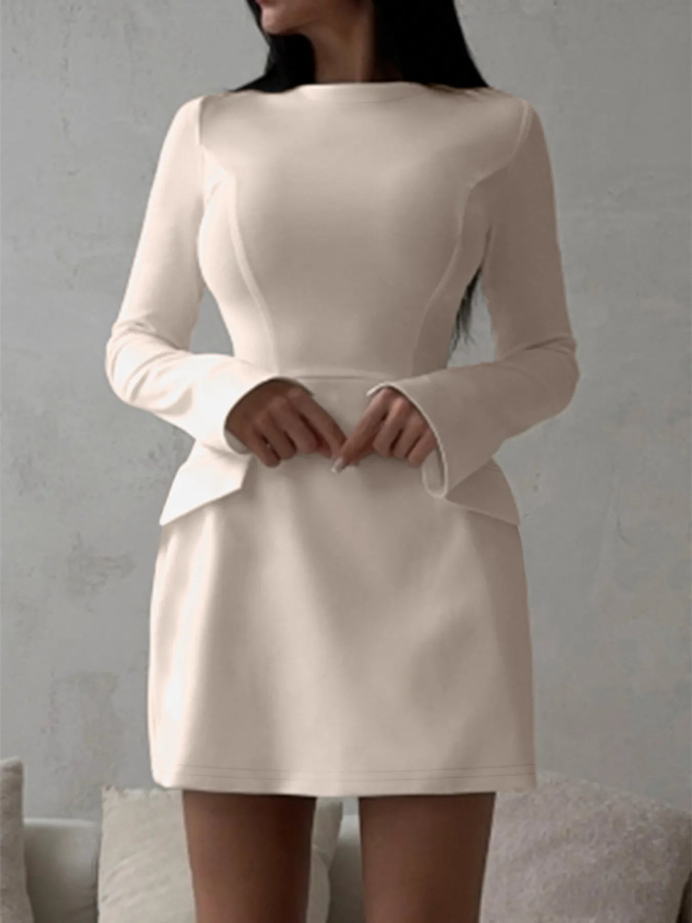 Long Sleeve Dress with Pockets - The Nicole - Tayan Dress Co.