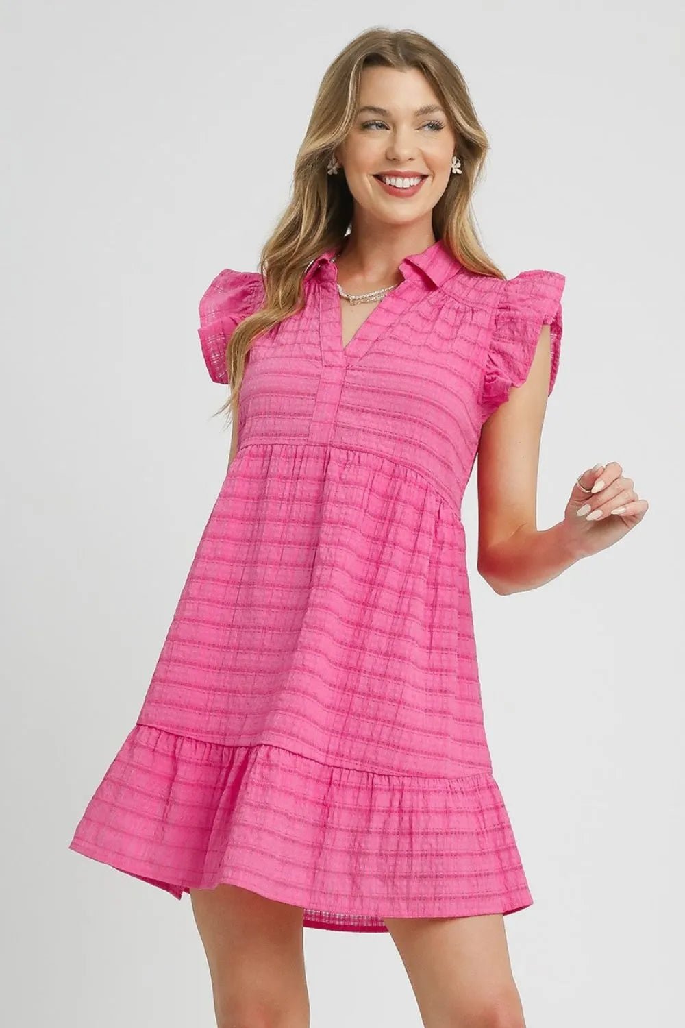Textured Mini Dress - The Nicole - Tayan Dress Co.