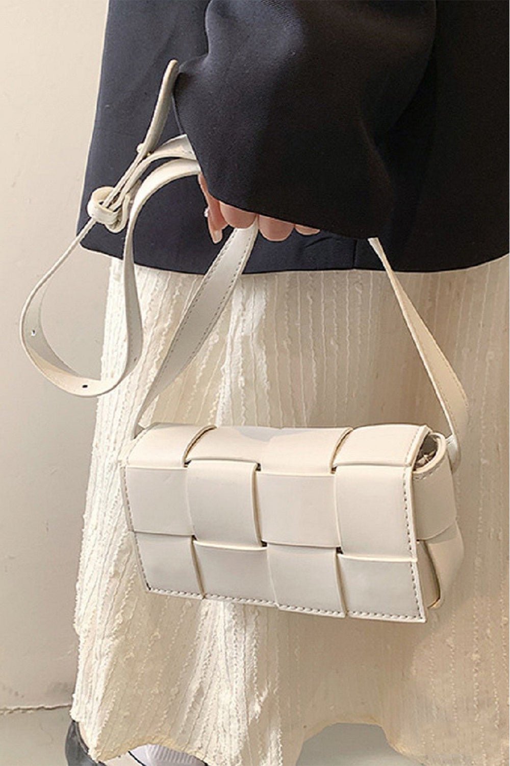 Zenana Vegan Leather Woven Crossbody Bag - TNT Dress Co.