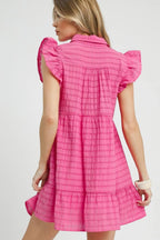 Textured Mini Dress - The Nicole - Tayan Dress Co.